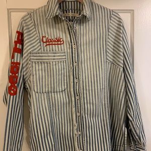 Free People denim shirt